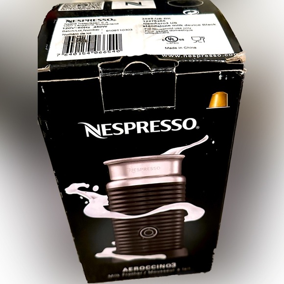 NESPRESSO AEROCCINO 3 MILK FROTHIER MOUSSEUR & LAIT COFFEE JAVA EXPRESSO CREAM - Picture 4 of 4